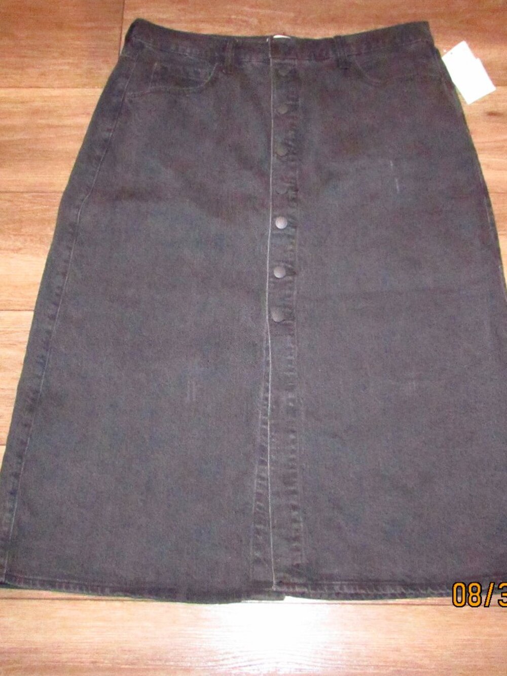 UNIVERSAL THREAD SIZE 14 DENIM SKIRT BLACK